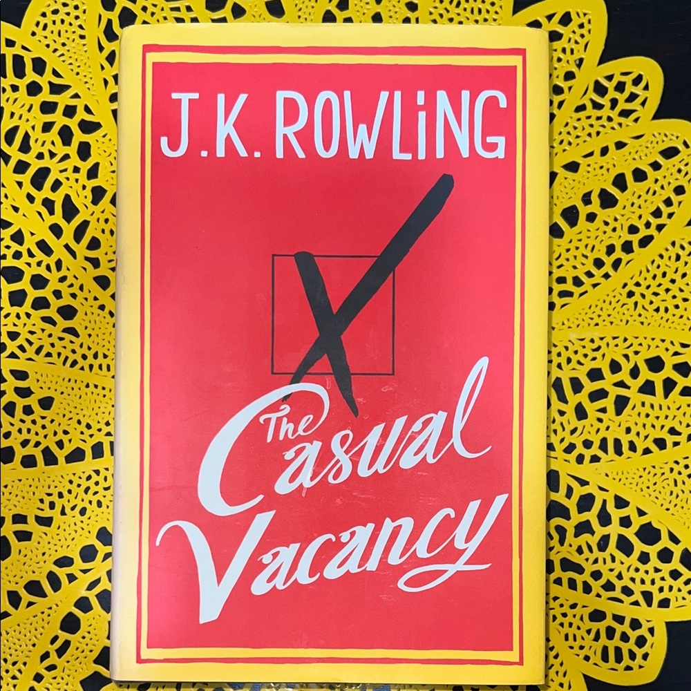Red Book Cover - The Casual Vacancy